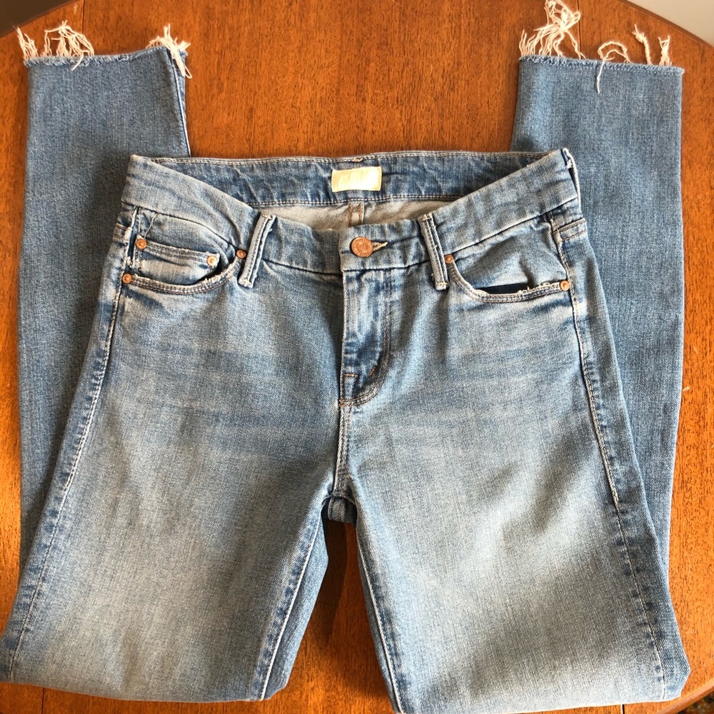 MOTHER Looker Ankle Fray Tourist Trap Size 25